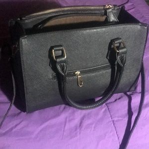 Large black carrier purse